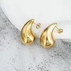 Hoop Earrings 2023 Water Drops Half Empty Girl Stainless Steel Simple Charm Jewelry