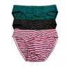 Sous-vêtements 3pack Slips en coton pour hommes Mode Stripe Sous-vêtements Respirant Body Mâle Confortable SXXL 231019