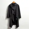 Trenchcoats voor heren 2023 Vintage heren katoenen poncho's Sjaalkraag Lange mouw Mantel Onregelmatige jassen Effen streetwear Bovenkleding 231020