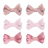 Accessoires pour cheveux, 24 pièces/lot, nœuds mignons de 2 pouces pour petite fille, Clips de ruban Boutique, couvre-chef de fête scolaire pour enfants Po