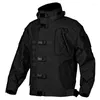 Hunting Jackets Tactical Wear-resisting Jacket Men Military Special Agent Windproof Waterproof Multi-pocket Cargo Outdoor Combat Coat