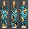 Ethnic Clothing African Dresses For Women Fashion Print Muslim Abaya Dubai Loose Long Maxi Dress Robe Ladies Traditional Boubou