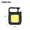 Flashlights Torches Multifunctional Mini USB Pocket Rechargeable COB Work Light LED Keychains For Outdoor Camping Fishing
