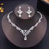 Necklace Earrings Set Bride For Women Luxury Choker Wedding Bridal Prom Costume Accessories