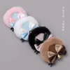 Party Supplies Round Bear Ears Hair Clips Faux Fur Sweet Double Bowknot Bell Plush Animal Hairpins Anime Lolita Kawaii Cosplay Barrette