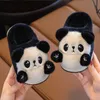 Pantoufles Panda pour enfants, chaussures confortables et chaudes en coton, pour garçons et filles, pantoufles d'intérieur et d'hiver, nouvelle collection 2023, R231020