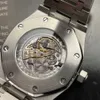 Swiss Royal Oak Offshore Serie Audpi Orologio da uomo Tendenza moda Movimento al quarzo maiale Cal 2003 Quadrante blu con diamanti Scatola in acciaio Vetro zaffiro WN-OGDF