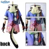 Cosplay Anime Genshin Impact Sayu Cosplay Costume Lovely Women Dresses Hat Tail Outfits Wig Full Set For Party Carnival Comic Halloween