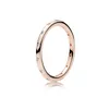 925 Sterling Silver Pan Rose Gold Multifacettered Ring for Women Wedding Party Fashion Jewelry