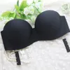 Mode-sexy zelfklevende magische push-up bh strapless onzichtbare bh zijsluiting bh cup b 2 kleuren zwart vlees2728