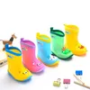 Boots ULKNN Boys Girls Baby Rubber Boots Soft PVC Snow Boots Summer Autumn Children Rain Boots Warm Plush Waterproof Kids Rain Shoes 231020