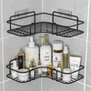 Badezimmerregale, Aluminiumlegierung, Nodrill, Eckregal, Duschregal, Halter, Toiletten-Make-up-Organizer für Shampoo, Wandversorgung 231019