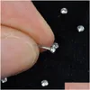 Näsringar studs 120 st/set crystal strass ring mode kropp smycken rostfri piercing stud grossist3662721 droppleverans ot78d