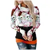 Dameshoodies Pullovers Street chic los sweatshirt Boho Ghost Print trui Halloween trui met lange mouwen Winter dames top met capuchon