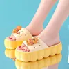 Slippers Groen Puppy Hoog Platform Slipper Damesschoenen 2023 Glijsandalen Trends Roze Vrouw Indoor Huishond