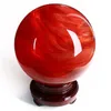 sfera di cristallo con punta di cristallo a sfera di quarzo rosso ad alta temperatura da circa 60 mm236W