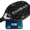 Squash rackets hoowan strand tennis racket kol ram glas fiber ansikte mjuk eva kärngradient färg 24k med väska 231020