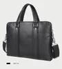 Briefcases Luxury Fashion Genuine Leather Men Briefcase Business Bag Office 15" Laptop Male Document File Case Messenger