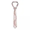 Bow Ties Rose Gold and Marble Feather Slips unisex polyester 8 cm agat koppar nordisk hals för mens casual bred gravatas kontor