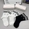 Bas amples Jacquard en coton de couleur contrastée, chaussettes de sport et de loisirs pour Couple, trois paires en coton, nouvelle collection