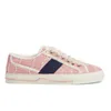 2024 Tennis 1977 Chaussures de toile Sneaker Femmes 2024 Chaussures de créateurs de luxe Plate-forme Vert et rouge Web Stripe Semelle en caoutchouc Stretch Coton Low des chaussures EU36-44