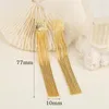 Stud Earrings Simple Copper Gold Plated Long Tassel Chain Mini Pendant Female Luxury Gift For Her Birthday Pres