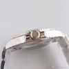 Rolaxs U1 ST9 CLASP MENS Titta på män Automatisk safir rostfritt fast glidelock svart keramik Bezel Green Face Male Watches armbandsur V0sl