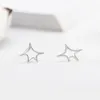 Authentique 925 en argent Sterling exquis étoile boucles d'oreilles pour les femmes Hyperbole Bijoux fins Bijoux en gros YME118