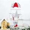 Kerstdecoraties Kerst hangende kabouterdecoraties 17,7 inch Skydiving pluche Gnome Gonk met parachute hangend ornament voor kerstboom wanddecoratie 231020