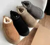 Boot uggit Winter Ultra Mini Plattform Pelz Stiefel Designer Frau Warme Australien Knöchel Schnee Booties Echtes Leder Warme Männer Schuhe EU43 45