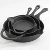 Cookware Sets The Pioneer Woman Timeless Beauty Cast Iron Set 3Piece Fry Pans Non Stick Cooking Pot 231019