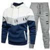23ss Top Designer Casual Sports Hoodie e calças Sweatpants Homens moda rua estilo Polar hip hop treino