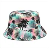 Wide Brim Hats Ldslyjr Cotton Print Two Sides Wear Bucket Hat Fashion Joker Outdoor Travel Sun Cap For Men And Women 141 Drop Delivery Dhmqc