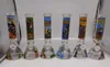 Smoke Pipes Hookah Bong Glass Rig Oil Water Bongs cartoon printed glass hookah bottle