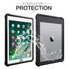 Crossbody IP68 Funda transparente impermeable para tableta para iPad Air 9.7 Cordón ajustable Deportes al aire libre Protección completa Parachoques suave Armadura resistente transparente Carcasa a prueba de nieve