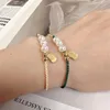 Schakelarmbanden Kettingen Parelarmband Kleine frisse sieraden Gevlochten Leuke dingen Vrouw Koreaanse mode-accessoires Premium dameshand