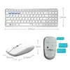 Combos clavier et souris Rapoo 9300M Multi Mode Wireless Combo Easy Switch Bluetooth 2 4G se connecte à 3 appareils Slim Al Alloy Keypadbase 231019