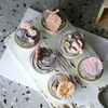 Dekorativa blommor Simulering Gray Tune Cream Cup Cake Fake Props Baking Shop Cabinet Decoration Shooting