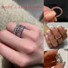 Solitaire Ring Pink and White Full Range of Fashion Zirconia Large Horse Eye Shiny CZ Crystal Luxury Women Jewelry Gift Anniversary 231019