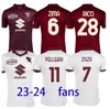 2023 2024トリノ・マグリア・ダ・カルシオ・トリノ・サッカー・ジャージIzzo Belotti Falque nkoulou 22 23 24 Jerseys Maillot de Football Shir