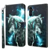 3D-Leder-Geldbörsenhüllen für Samsung S24 Ultra Plus A05S A15 MOTO G14 G54 Xiaomi 13T Pro Redmi 13C Spitze Schmetterling Blume Panda Baum Flip Cover Cartoon Wolf Halter Beutel