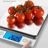 Bathroom Kitchen Scales Electronic Kitchen Scale USB Charging Stainless High Precision Digital Scale Carats Counting For Food Measuring Weight Accuracy Q231020