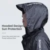 Cycling Jackets ROCKBROS imperméable à l'eau cyclisme manteau de pluie hommes respirant coupe-vent réfléchissant à capuche imperméable en plein air Sport coupe-vent veste 231019