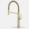 Kitchen Faucets Faucet Sink Mixer Single Lever And Cold Water Gun Gray Rotation Brass Tap Spring Carved Arrival