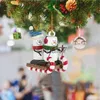 Kerstversiering Sneeuwpoppen Beeldje Ornamenten Ornament Hanger Voor Raam Kerst Thema Hanger Voor Buiten Feest Tuindecoratie Kerstbomen x1020