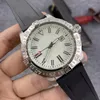 Komercyjne wysokiej klasy gumowe zegarek męskie AAA 43 mm Classic Automatyczny projekt mechaniczny stal nierdzewna Top europejski marka Luminous Wodoodporne szklane szklane montres