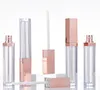 5 ml Rose Gold Lipgloss Tubes DIY Lege Cosmetische Container Hervulbare Flessen Vloeibare Lipstick Opslag Fles Leeg Vierkant Plastic SN879