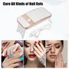Nail Dryers VOCOSTE 54W UV-LED Portable Nail Drying Lamp With 2 Timers UV Light Gel Nail Manicure Cabin 18PCS LED Lamps Nails Dryer Tools 231020