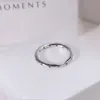 Weimei Pan Shuidi 925 Srebrny pierścionek Spersonalizowany prosty pierścionek z diamentem pierścień mody dla mężczyzn i kobiet Pierścień dla kobiet biżuteria
