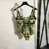 Vrouwen Designer Biquinis Set Klassieke Print Bh Badmode Sexy Driepunts Bikini Zomer Bandage Backless Badpak